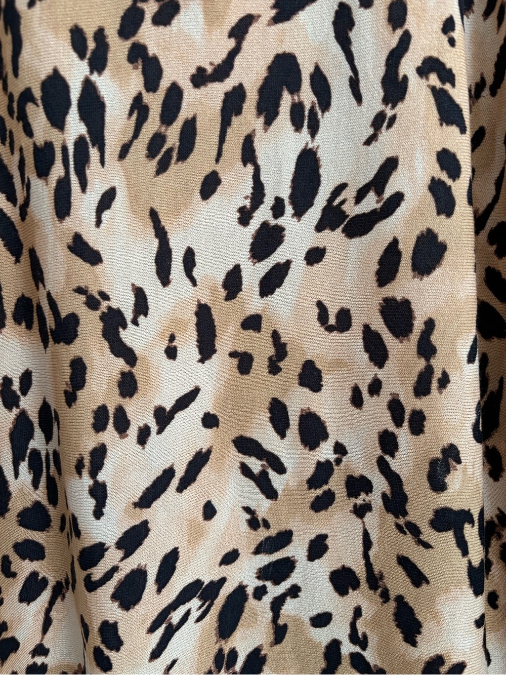 INC International Concepts Tan and Black Leopard V-Neck Pullover - Picture 7 of 8